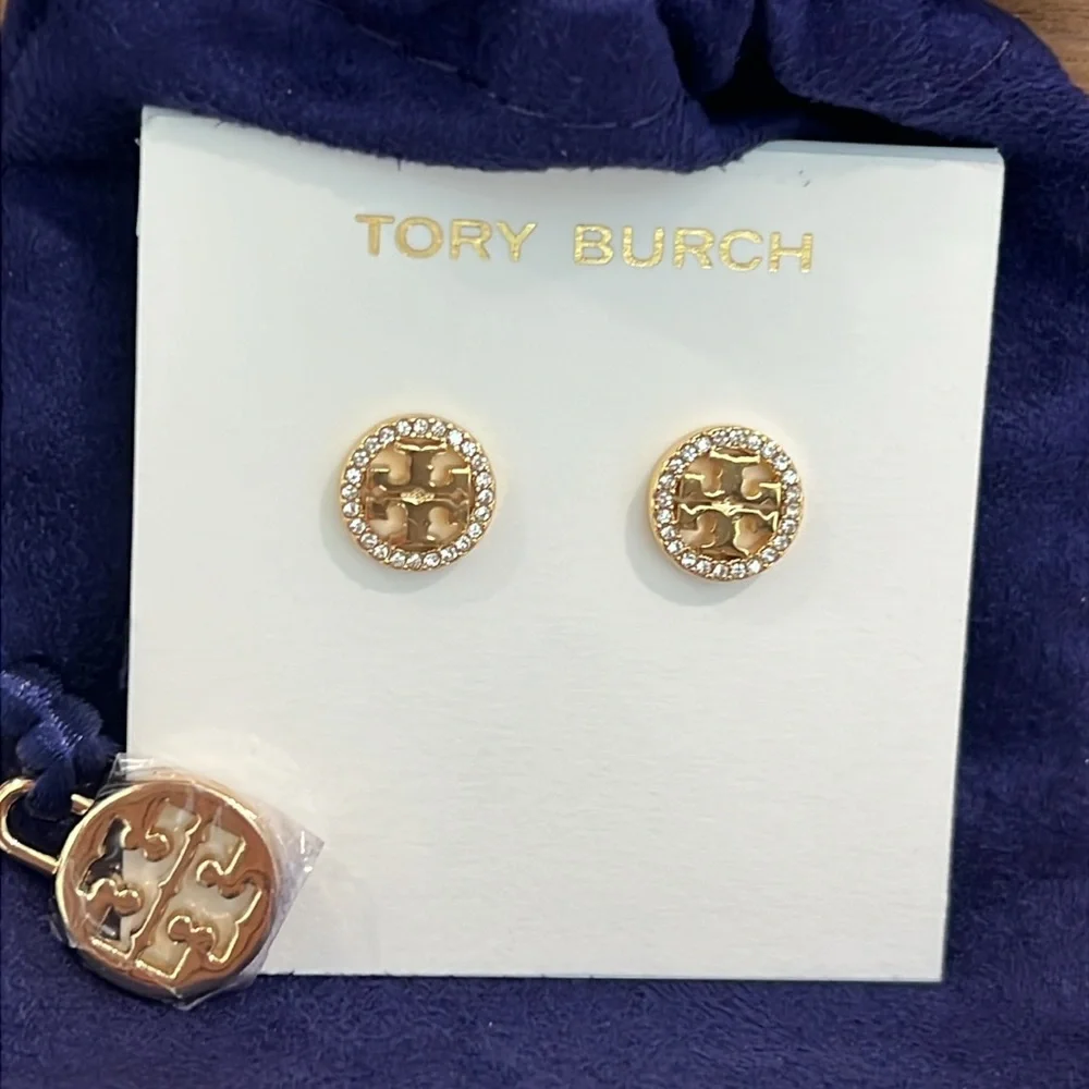 Tory Burch Gold Stud Earrings